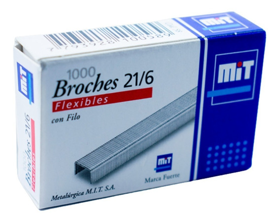 MIT GANCHO PARA ABROCHADORA 21/6- BROCHE- GANCHITO